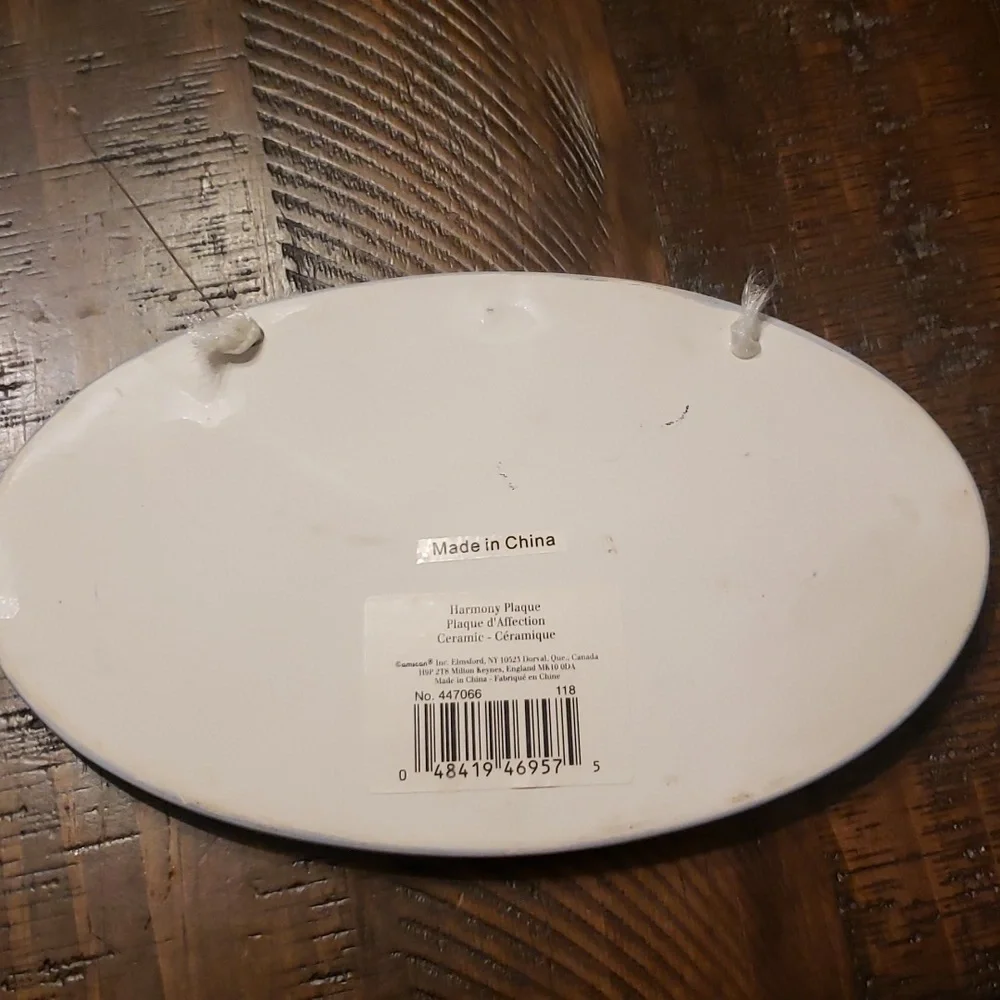 Harmony Grandmother ceramic hanging plate